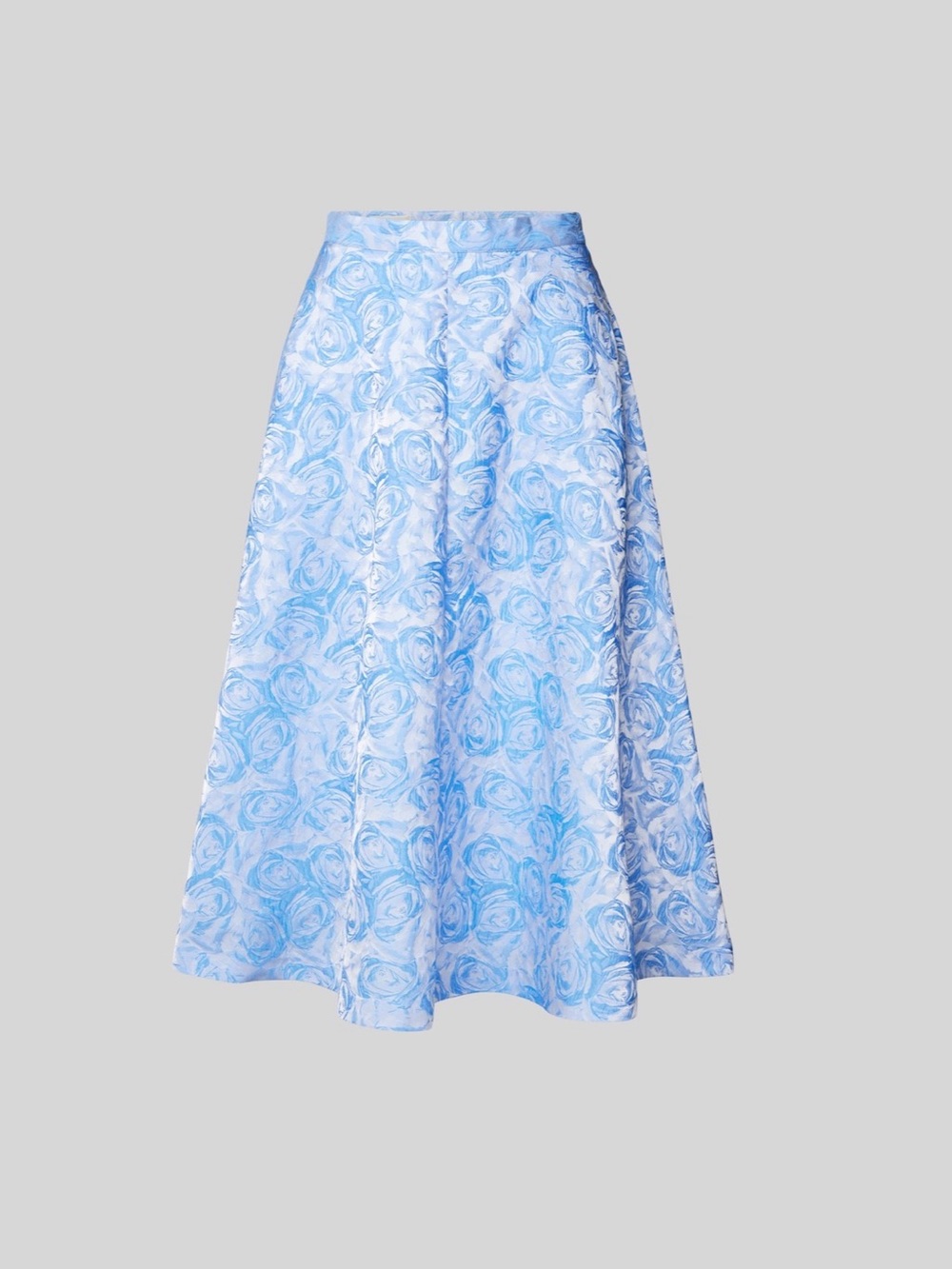 Baum und pferdgarten Light Blue Floral A-Line Midi Skirt Women's streetwear - Picture 2 of 4